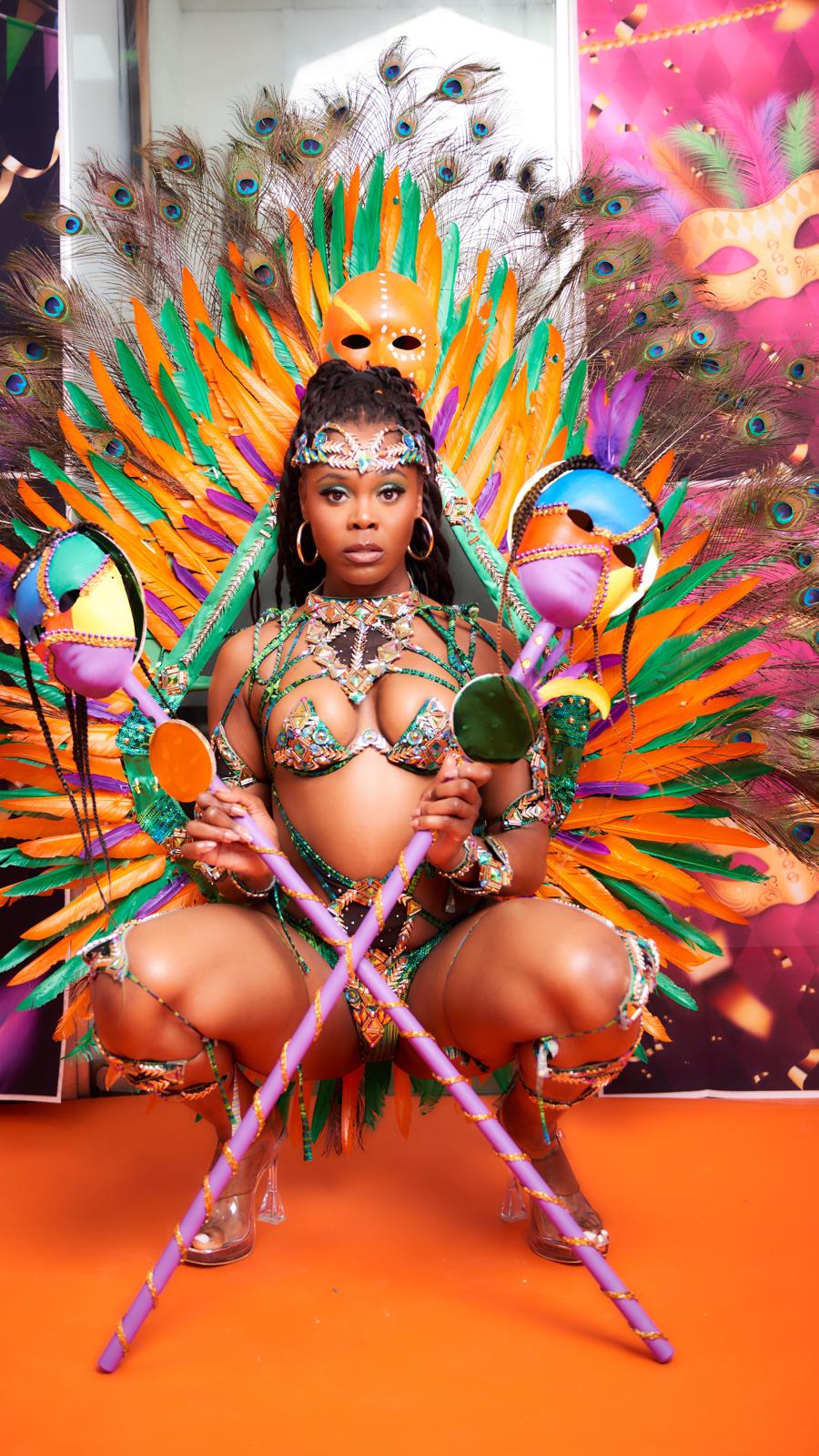 Detailed carnival costume